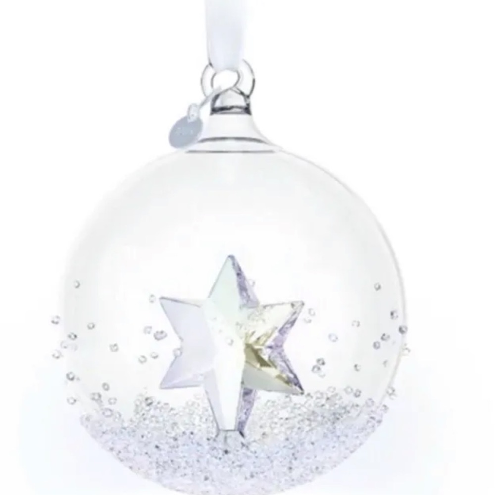 NIB Swarovski Christmas Ball 2014 With Star Inside Crystal Ornament #5059023 - Picture 4 of 6